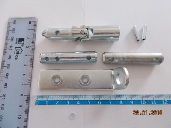 Geze Gelenklager mit Lagerplatte für Getriebe, verzinkt